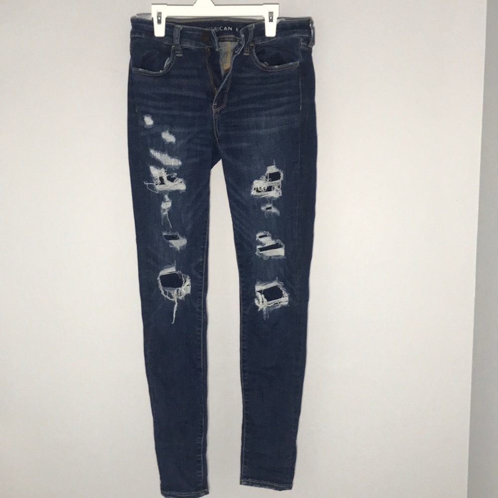 American Eagle ripped skinny jeans